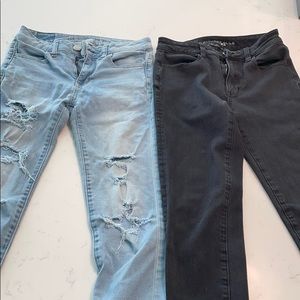 American eagle hi rise jegging (2 pair)